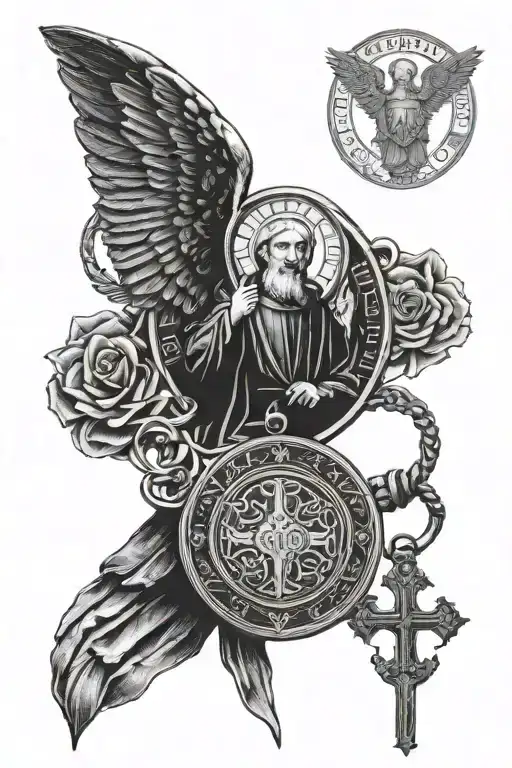 Saint Benedict Medal With Angel