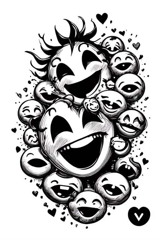 Happy And Crazy Bursting Emojis