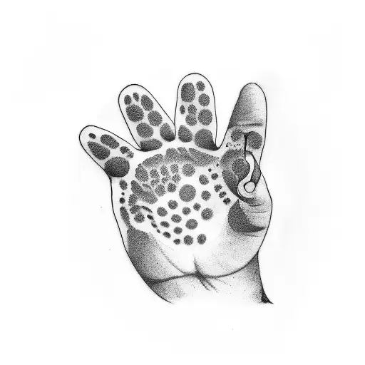 Dog Paw With The Letter K