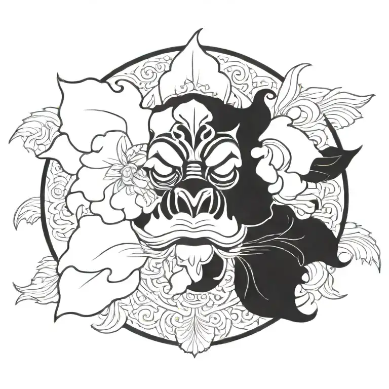 Barong Bali Flower