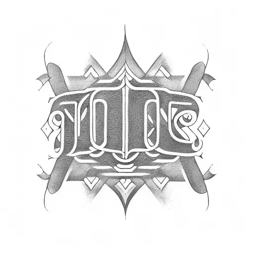 A Tattoo Of Text For Grandson And Grandma