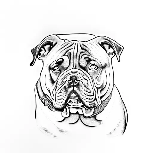 A Portrait Of Your American Bully Dog In A Regal Pose