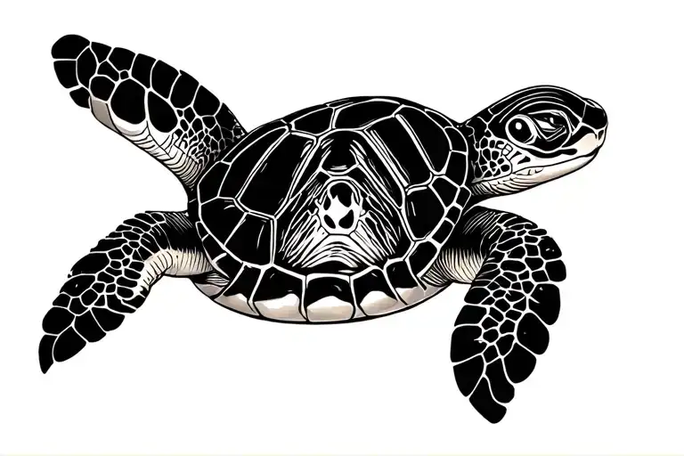 Sea Turtle Karate Chopping A 6 Pack Ring