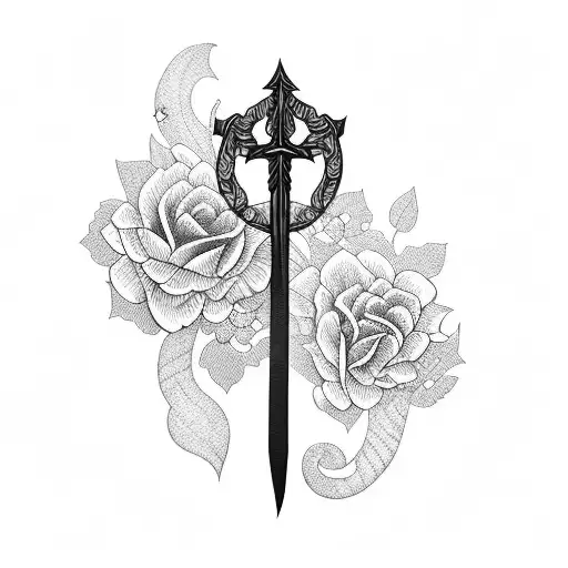 A Sword With Flowers