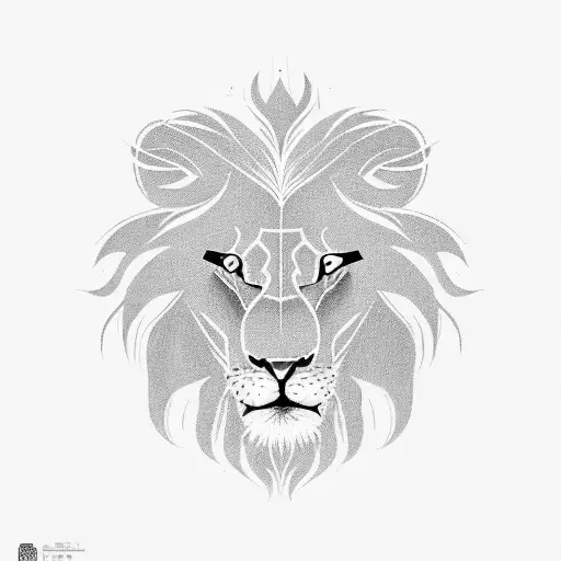 Lion Taking Care Of A Little Lion