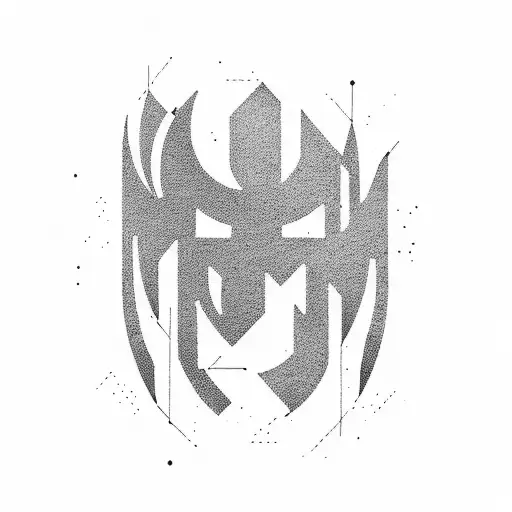 A Minimalist Design Of A Runner's Silhouette With The Word 'Endurance' Incorporated