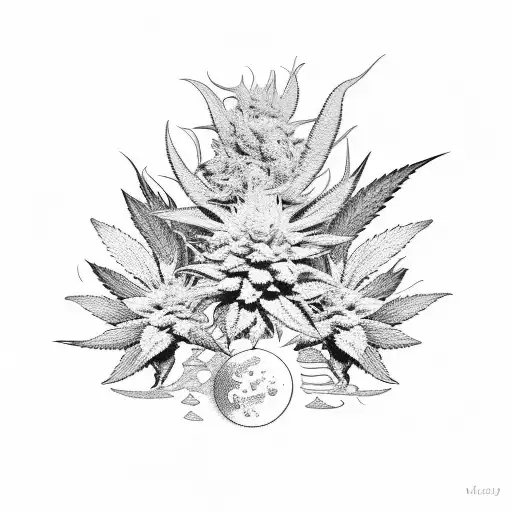 Galaxy Filled With Cannabis Plants