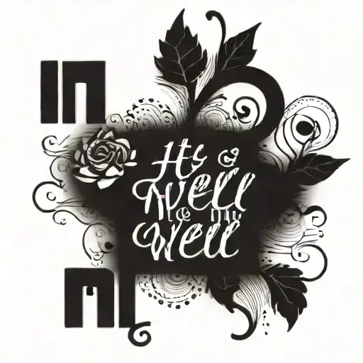 It Is Well Scripture With Something In The Background