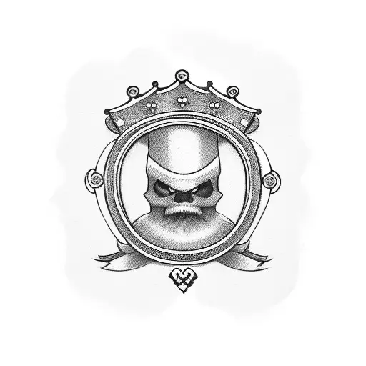 Reggie Name In Cursive With Crown