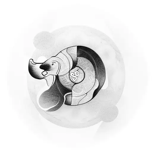 Bear With Yin And Yang