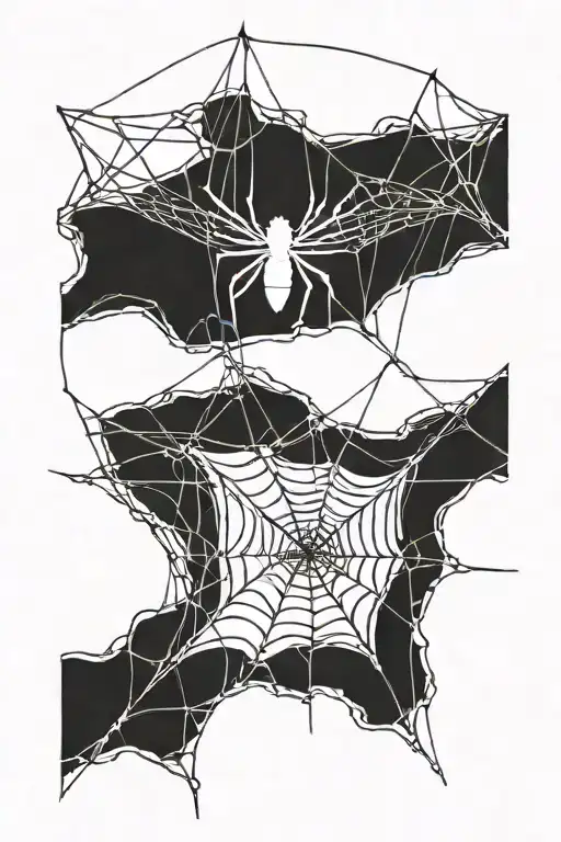 Spider Weaving A Web Shoulder