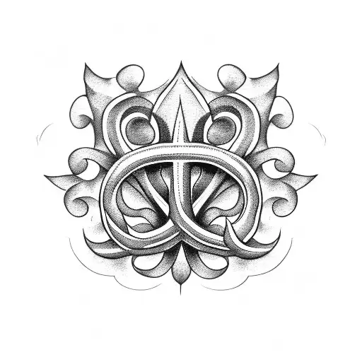 Fleur De Lis Inside Shamrock