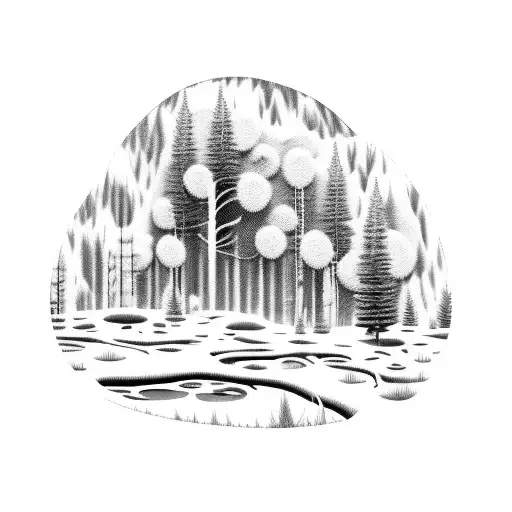 A Forest Landscape With Hidden Gaming Elements