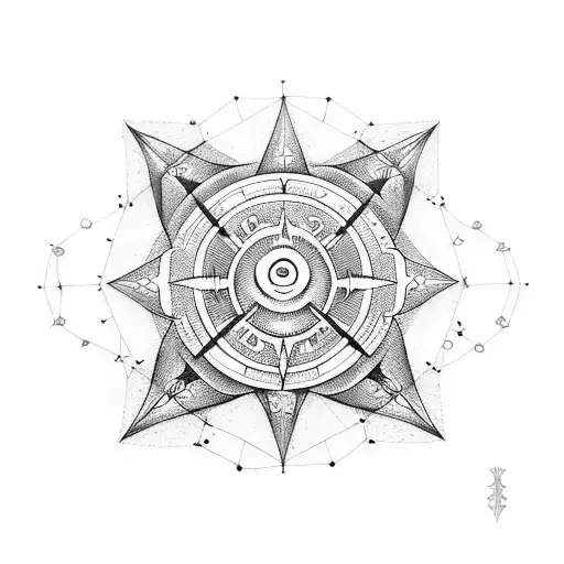 Extraterrestrial Beings Forming A Constellation In The Shape Of A Sacred Symbol