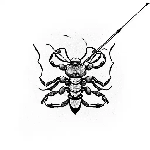 Scorpion With Bow And Arrow