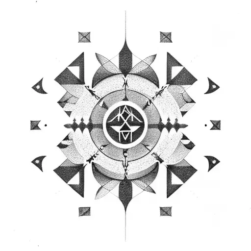 Extraterrestrial Beings Forming A Constellation In The Shape Of A Sacred Symbol