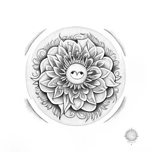 Moon Phases With Lilys Chrysanthemum