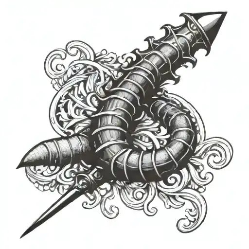 Centipede Dagger Wrapped