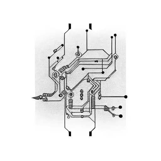 Cyberpunk Circuitry Arm Band
