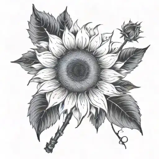 Sunflower With Semicolon