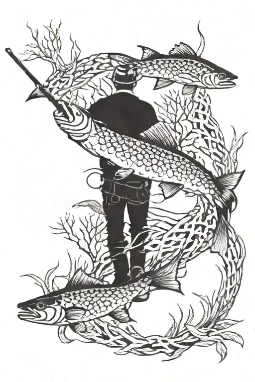 Combine Elements Of Hunting And Fishing Into A Nature-themed Sleeve