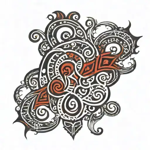 Black And Red Tribal