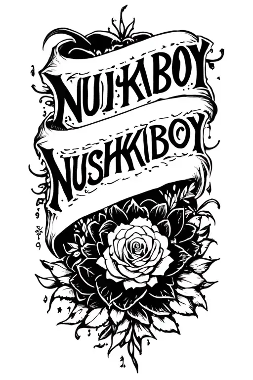 Text Saying Nushkaboy