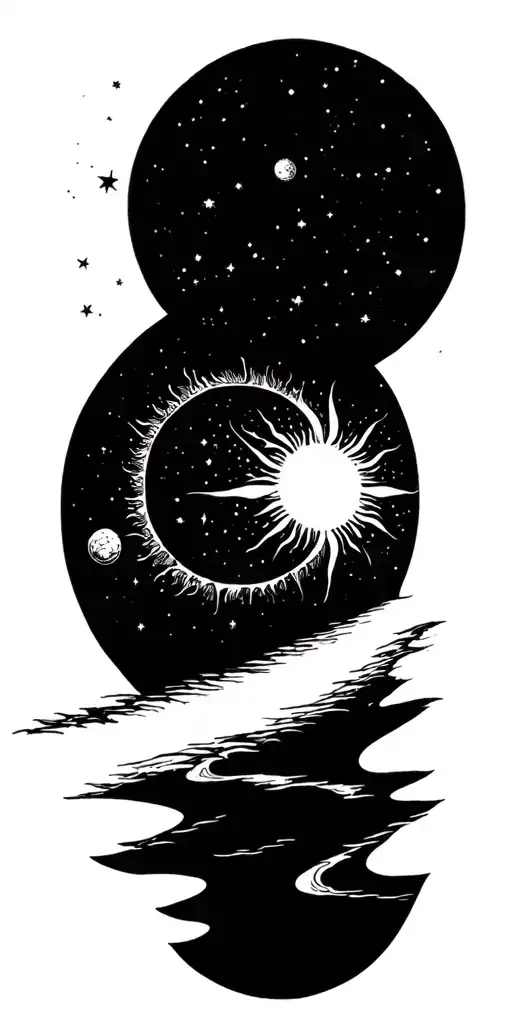 Beaming Sun Over The Universe