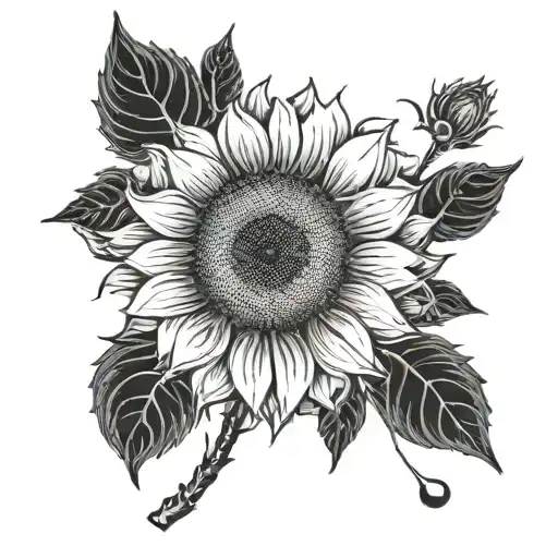 Sunflower With Semicolon