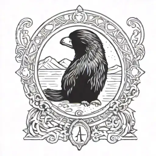 Niffler In A Tarot Card