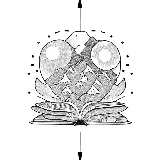 An Open Book With A Motivational Quotes