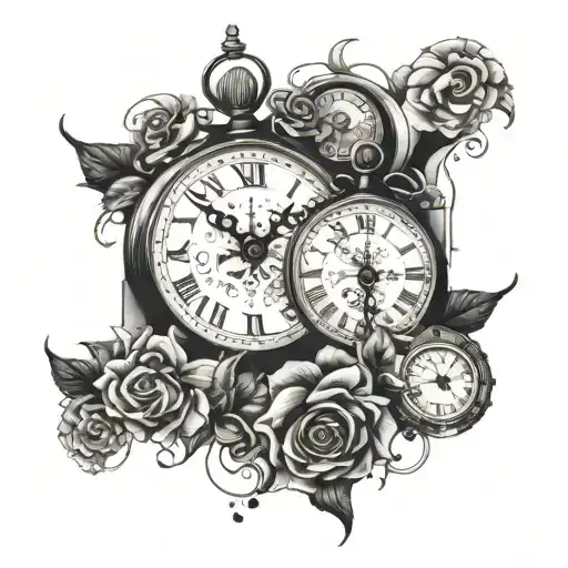 Two Broken Clocks Hanging