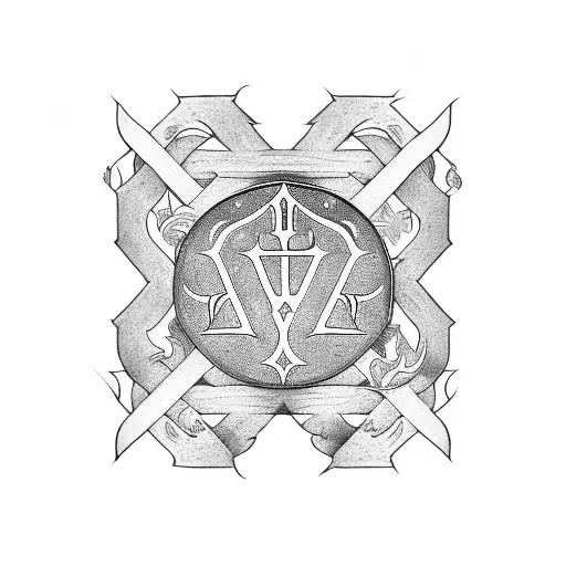 The Word Mid West In Old English Letters