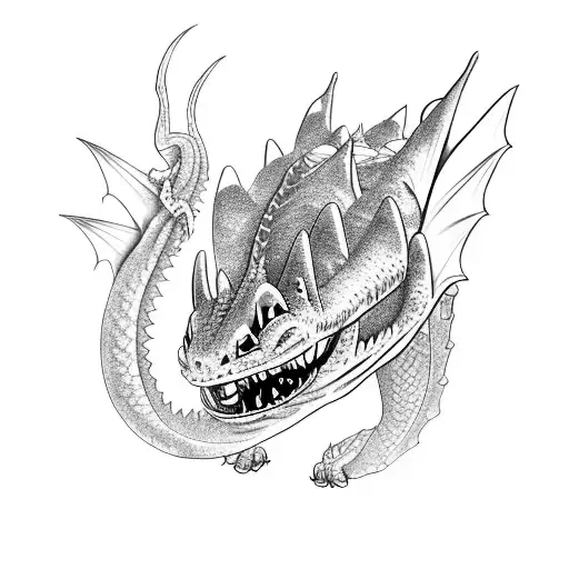 Toothless Dragon From How To Train Your Dragon