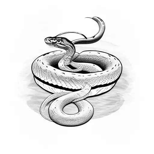 Snake Wrapping Around 2001 Roman Numeral Format