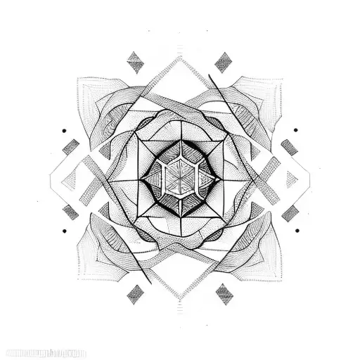 Geometric Mandala Black