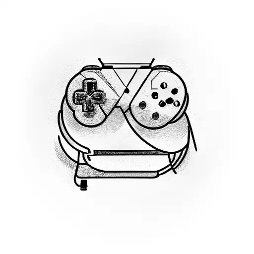 Gaming Console Controller Merging With A Classical Guitar