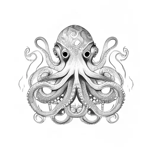 Freediver And Octopus