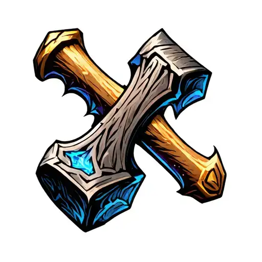 Incorporate A Legendary Hearthstone Card Design Into A Hammer