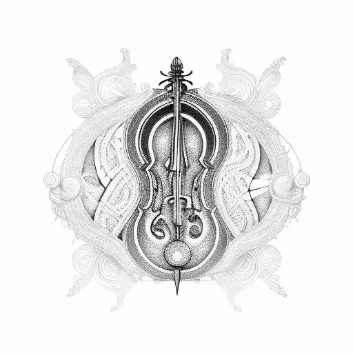 A Mesmerizing Musical Note Composed Of Intricate Nature Elements