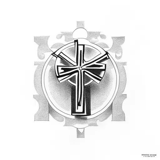 A Cross Defeating Evil