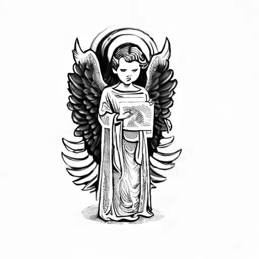 An Angel Holding Money