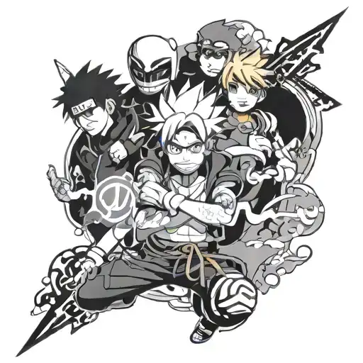 W A S D And Anime Naruto Bleach Black Clover