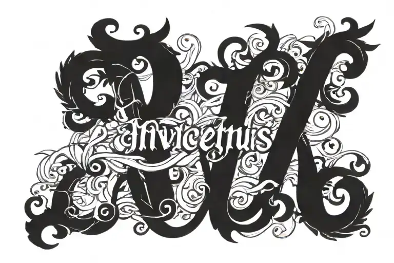 The Word Invictus Times New Roman Font The Letters