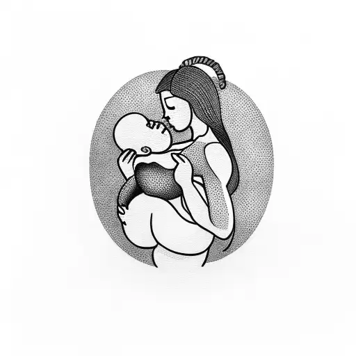 Mother Breastfeeding Her Child