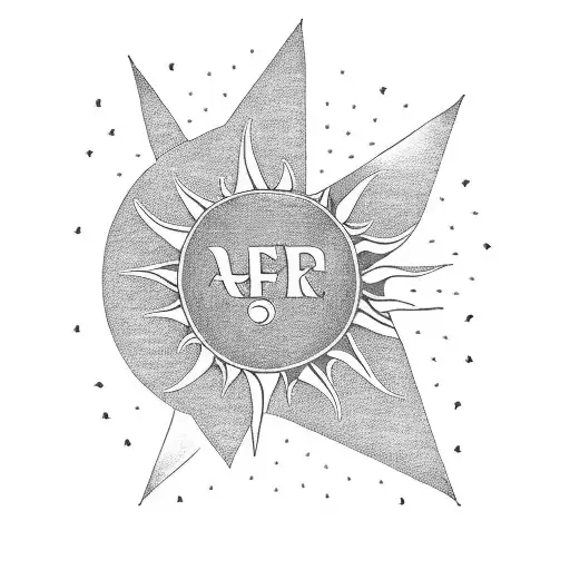 A Serene Landscape With A Radiant Sun And The Word 'Freedom' Written In An Elegant Script