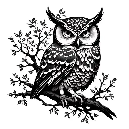 Tree Of Life And Owl