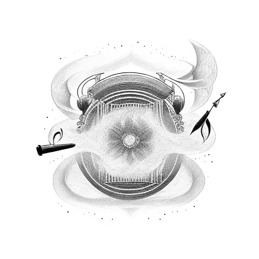 Combine The Elements Of Music And Spirituality In A Tattoo Design