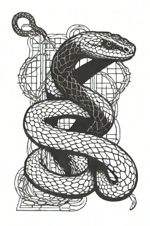 Snake Around Fence Winding