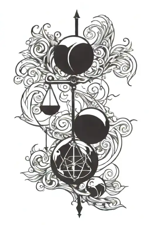 Simplistic Original Symbol Representing Balance Or Good And Evil